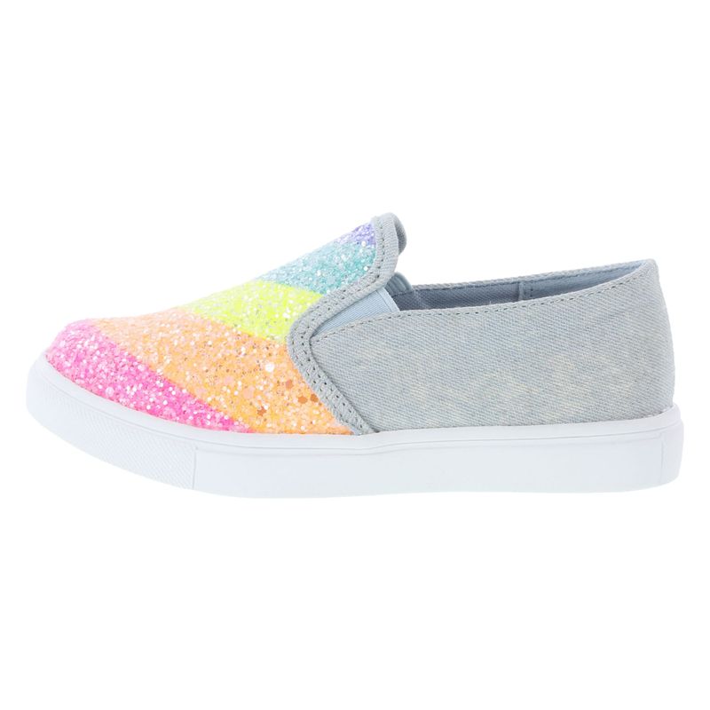 girls rainbow glitter shoes