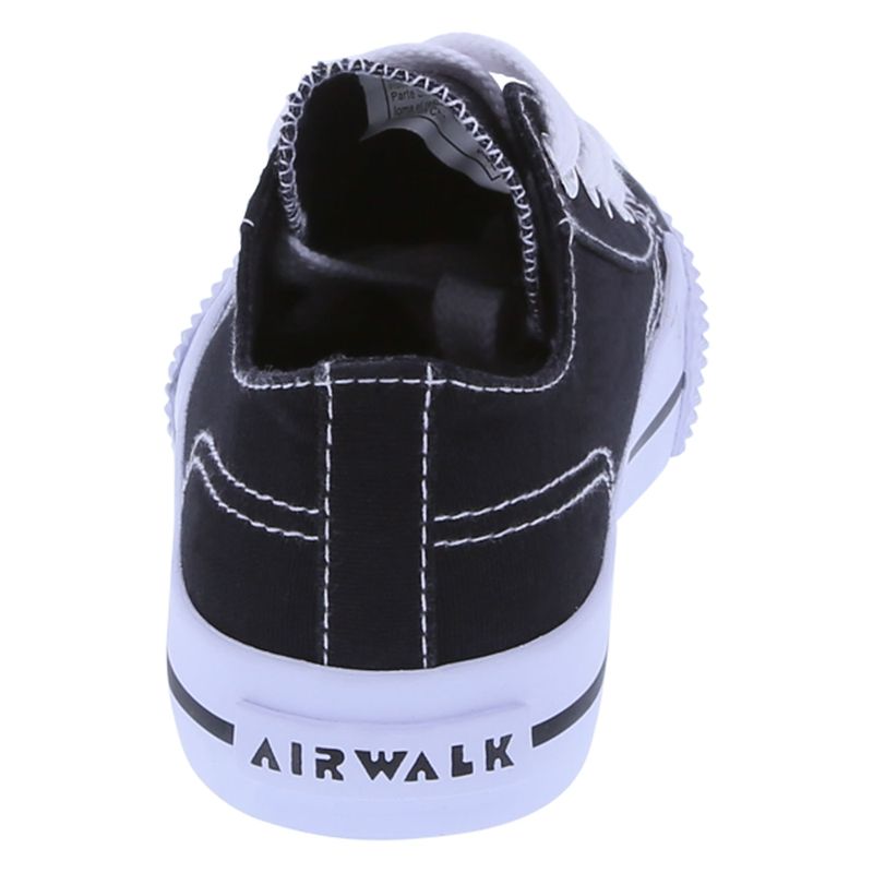 Airwalk Girls' Legacee White Canvas Lace-Up Sneakers Shoes 13.5-5.5 Medium 
