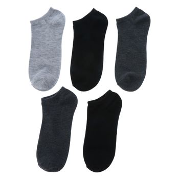 Hunters Bay Mens 5 Pack Basic Low Cut Socks