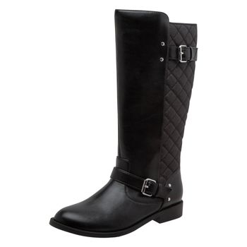 Fioni Girls Prim Quilted Riding Boot